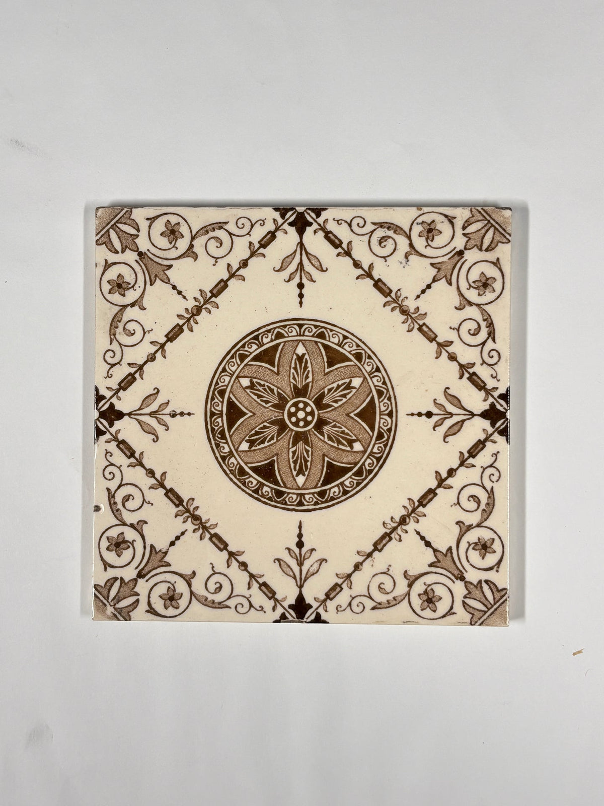 Floral Victorian Style Tiles Set of 8 | The Architectural Forum