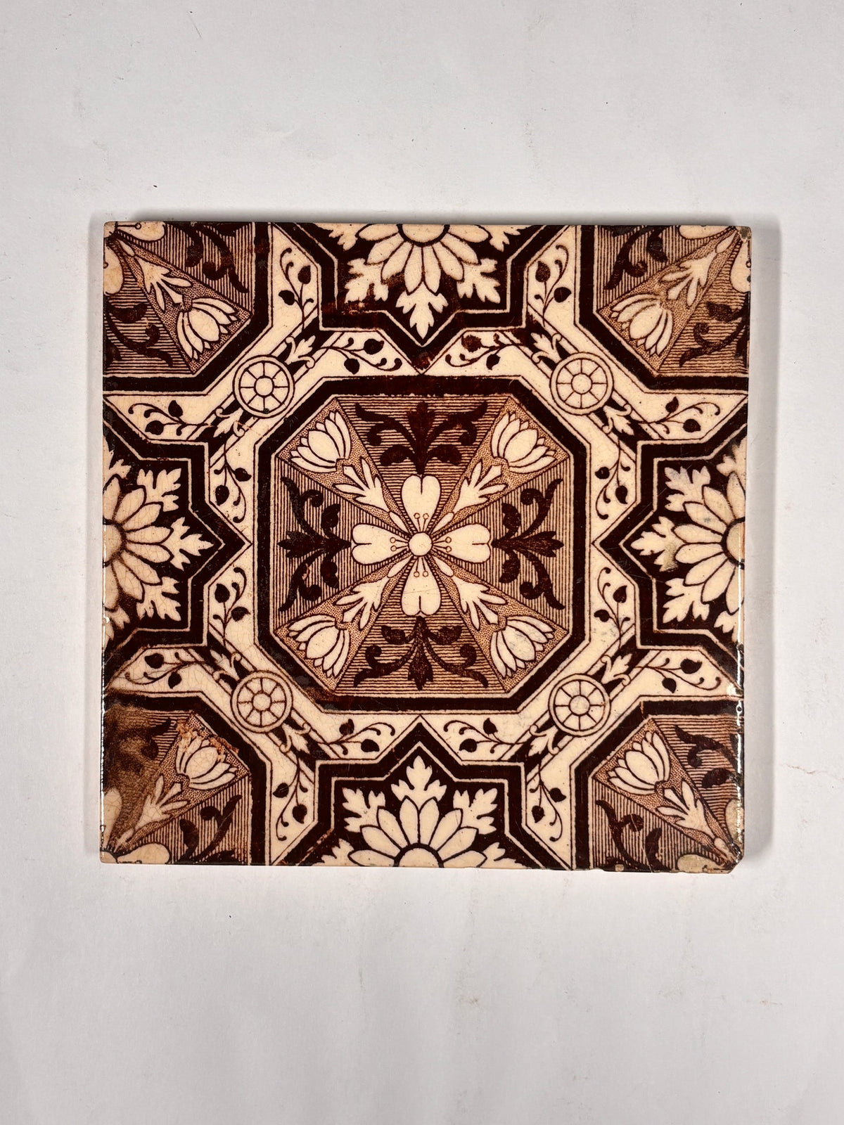 Heritage Geometric Ceramic Tiles Set of 4 | The Architectural Forum