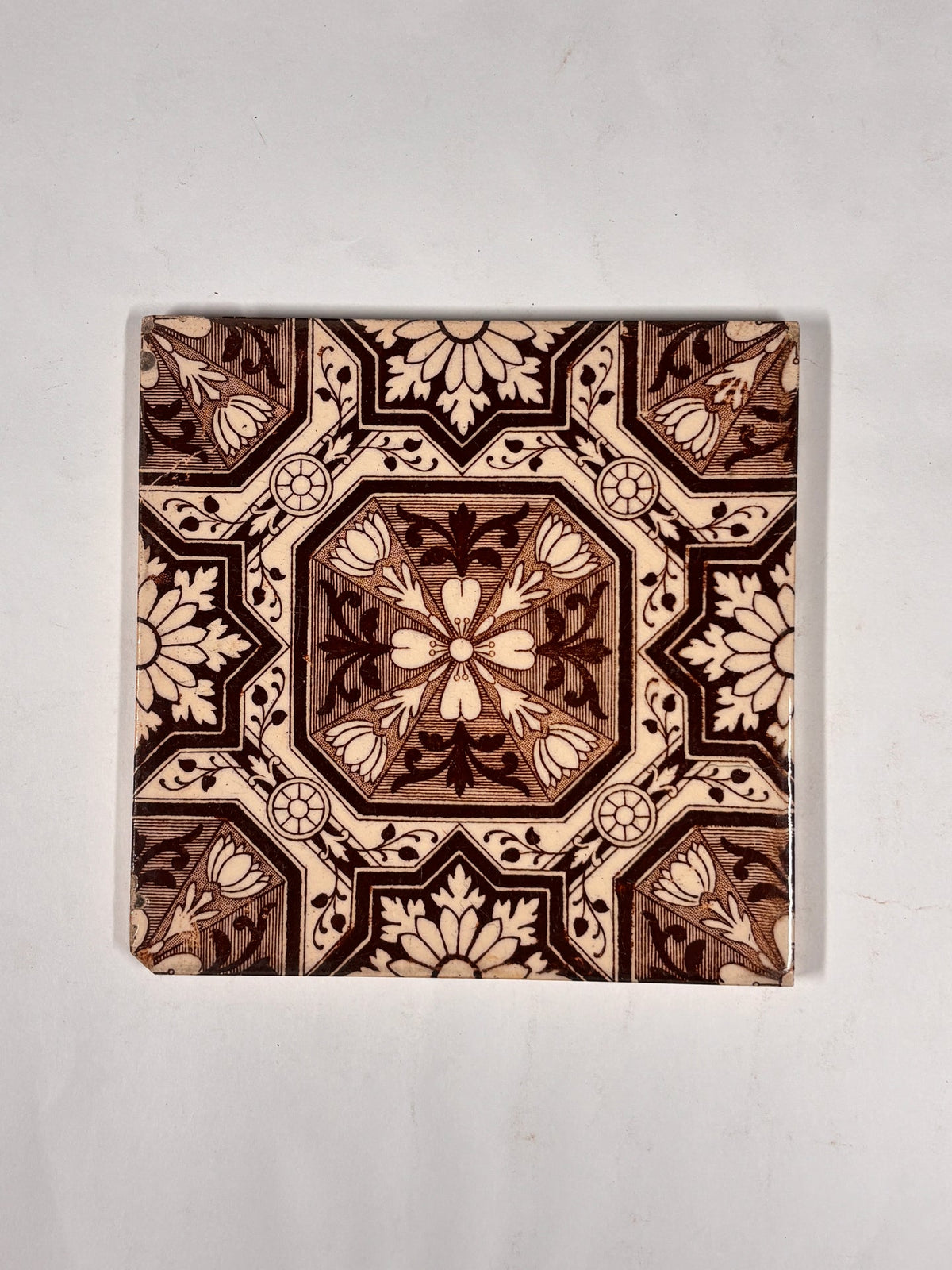 Heritage Geometric Ceramic Tiles Set of 4 | The Architectural Forum
