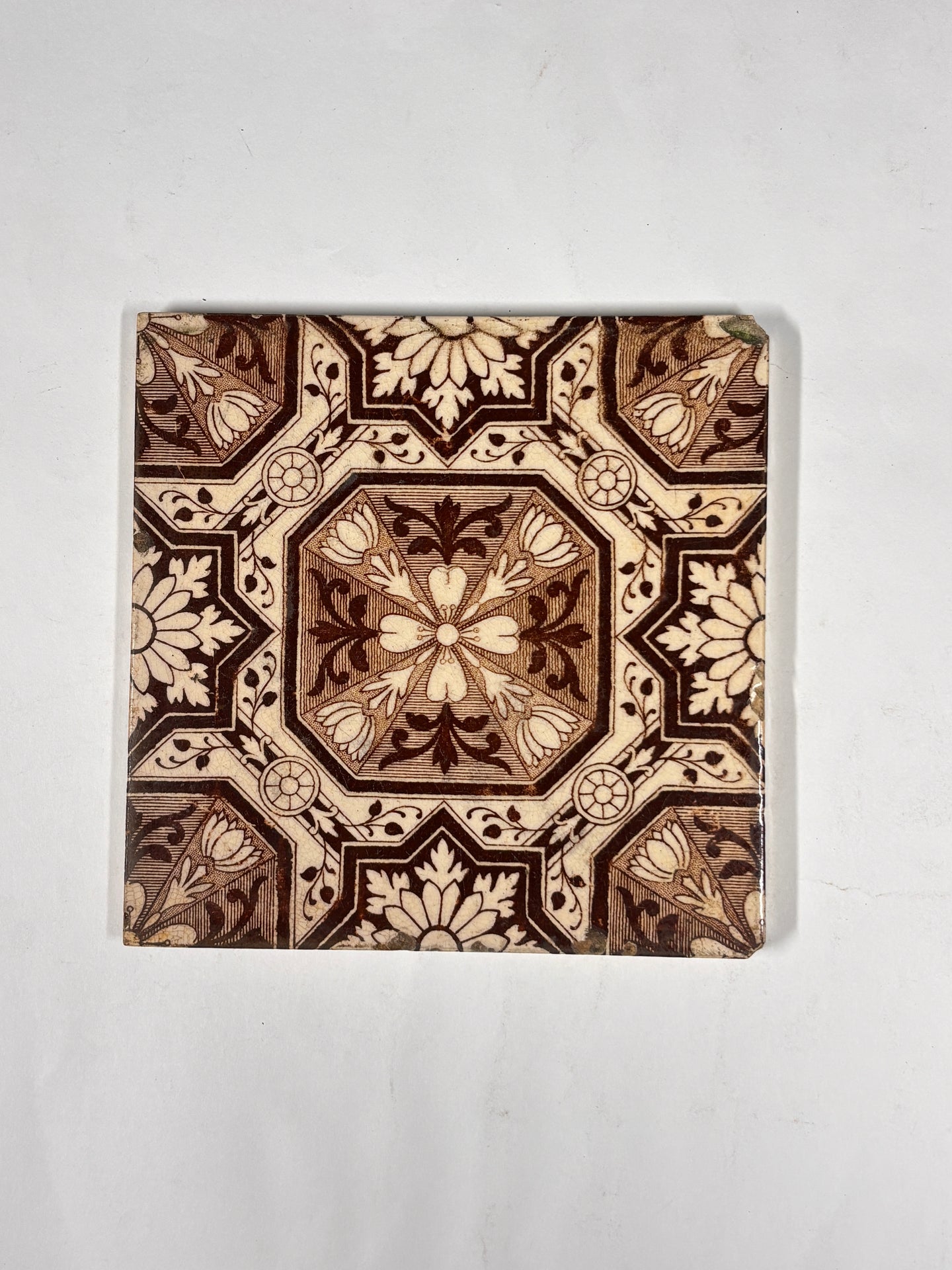 Heritage Geometric Ceramic Tiles Set of 4 | The Architectural Forum