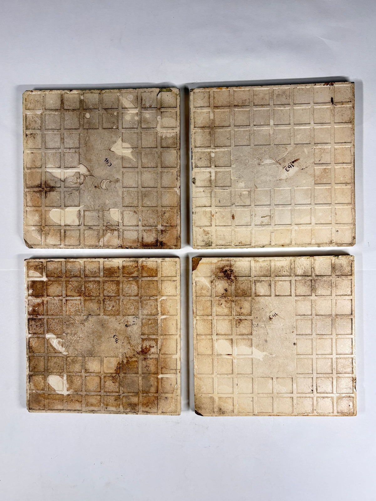 Heritage Geometric Ceramic Tiles Set of 4 | The Architectural Forum