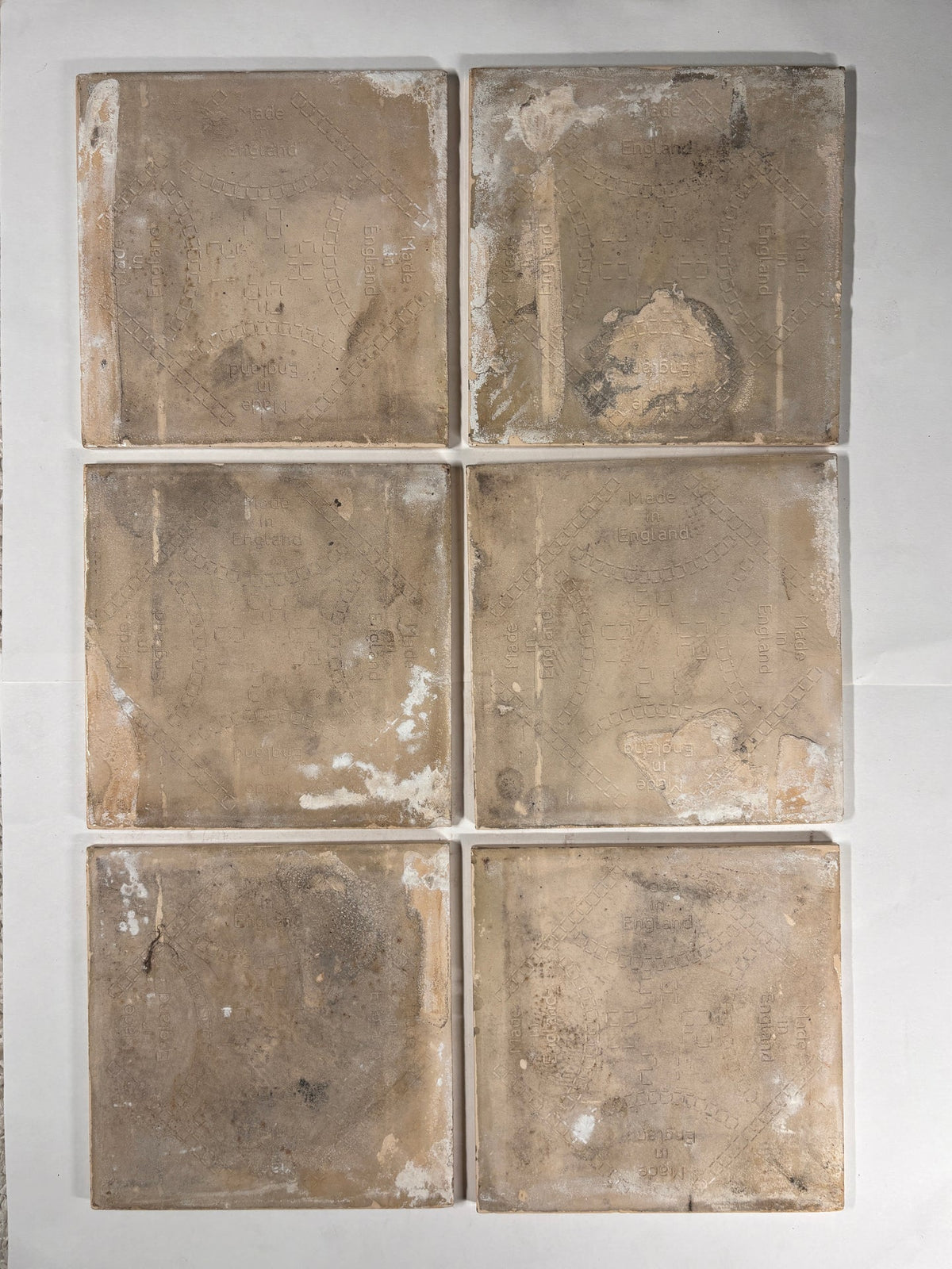 Blue &amp; White Botanical Ceramic Tiles Set of 6 | The Architectural Forum