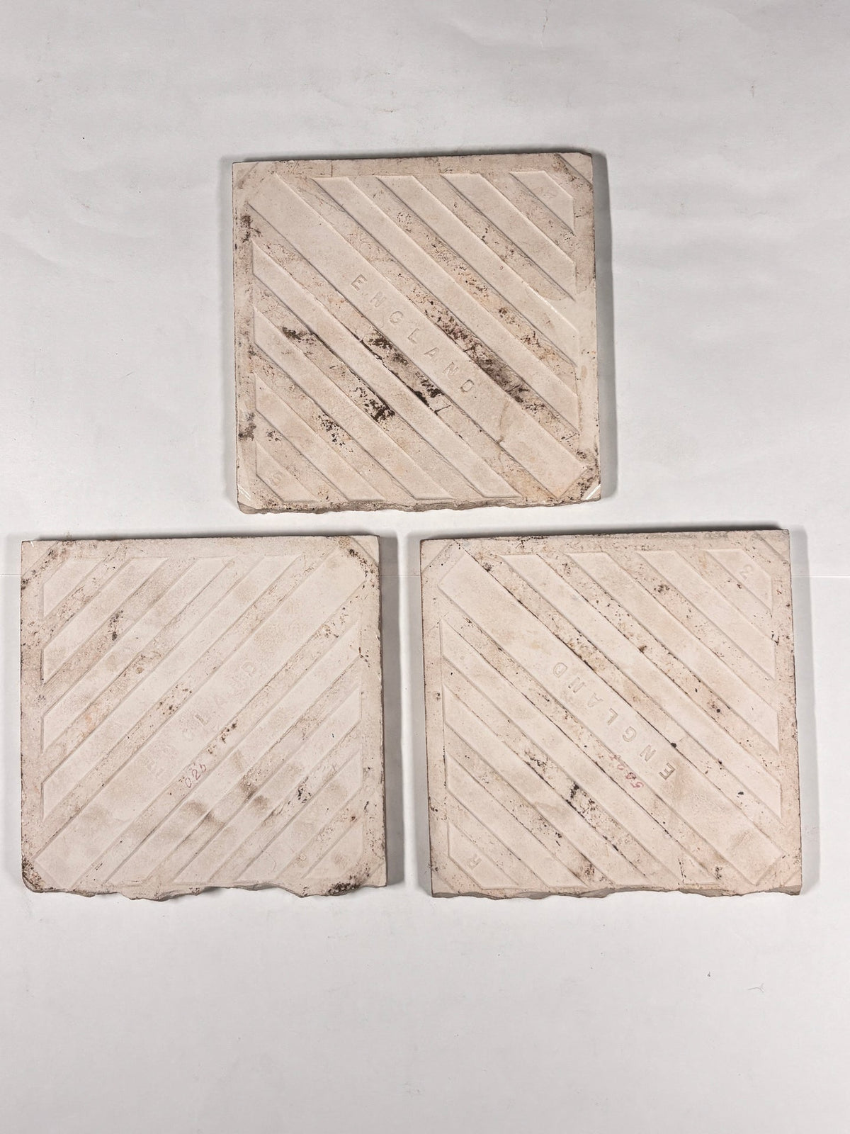 Victorian Rose Basket Decorative Tile Set of 3 | The Architectural Forum