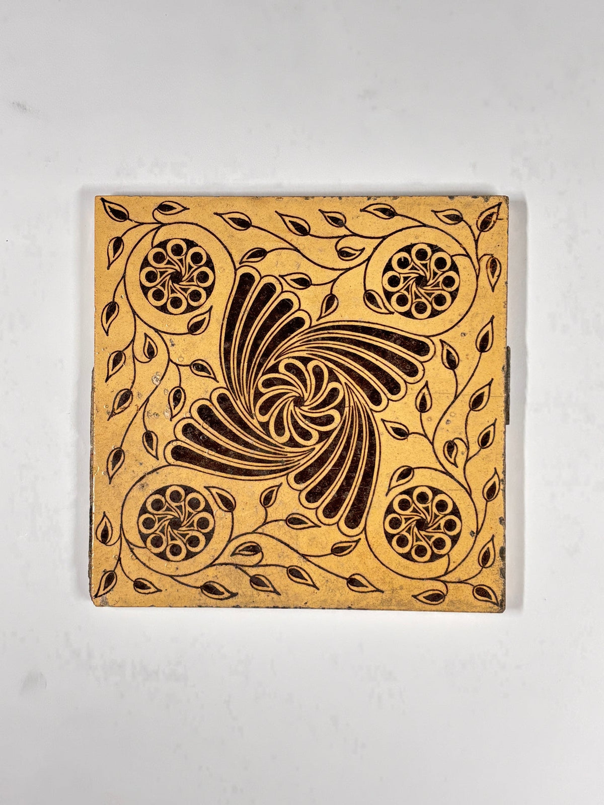 Art Nouveau Swirl Decorative Tile Set of 3 | The Architectural Forum