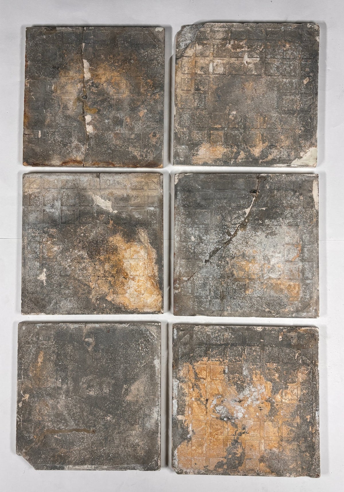 Vintage Botanical Floral Decorative Tiles Set of 6 | The Architectural Forum