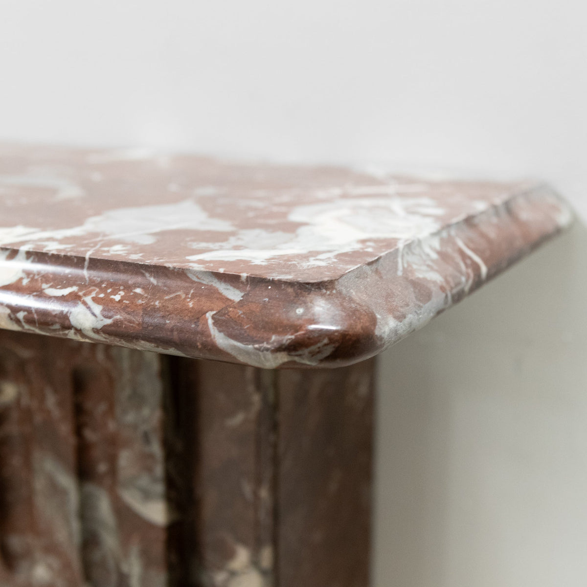 Large Antique Rouge Royal Marble Fireplace Surround | The Architectural Forum