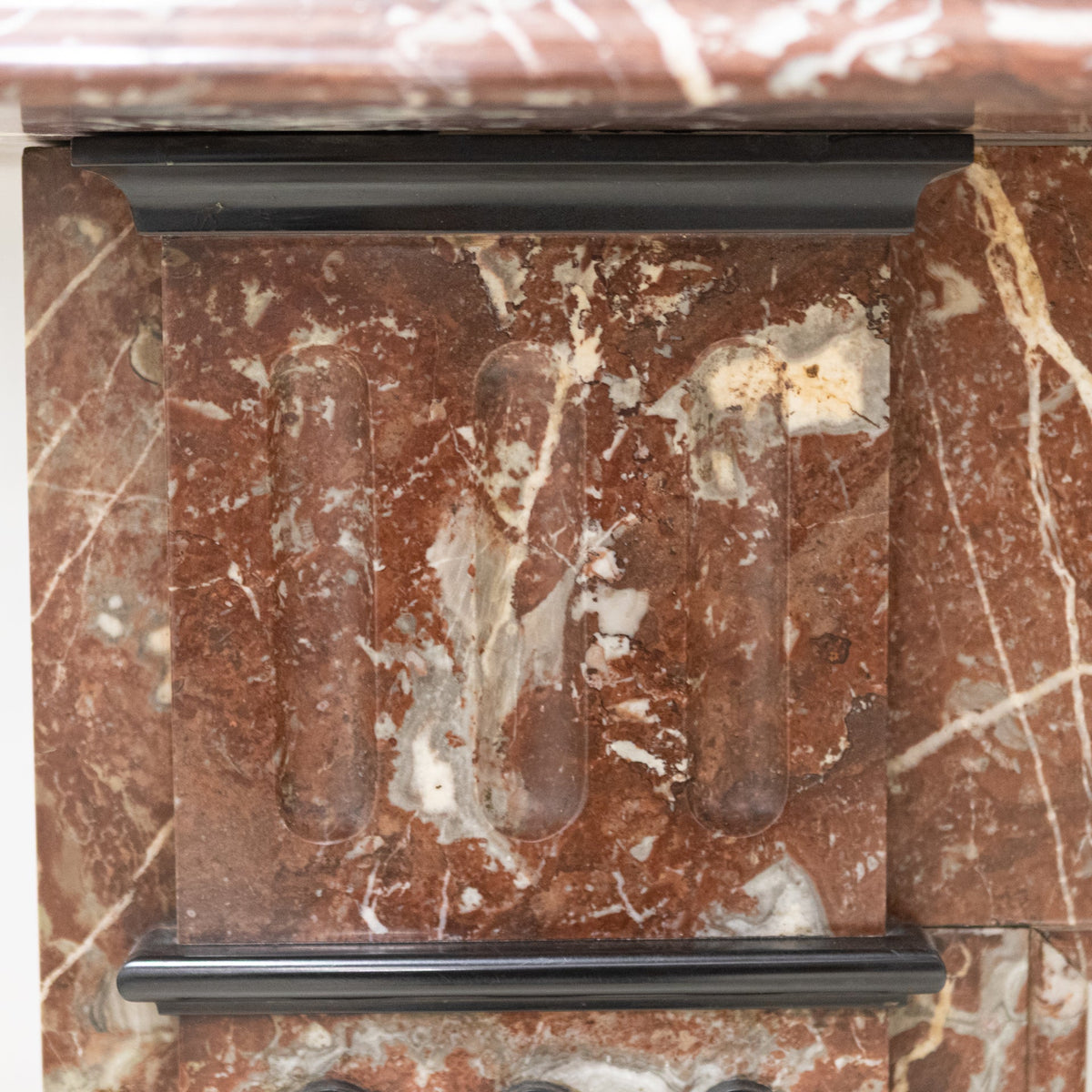 Large Antique Rouge Royal Marble Fireplace Surround | The Architectural Forum