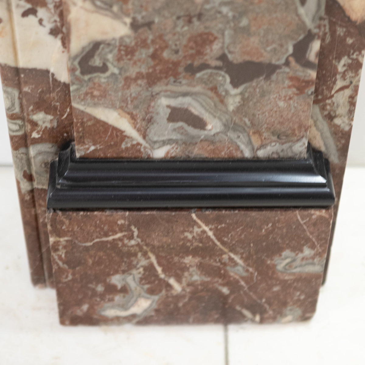 Large Antique Rouge Royal Marble Fireplace Surround | The Architectural Forum