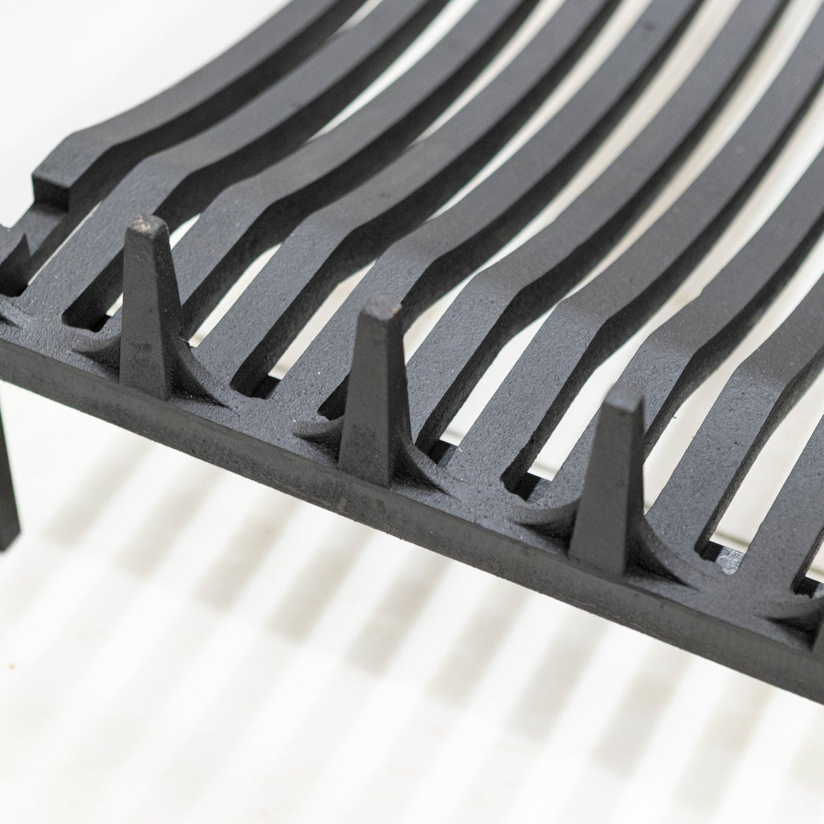 Antique Iron Swans Nest Fire Dogs &amp; Basket Set | The Architectural Forum