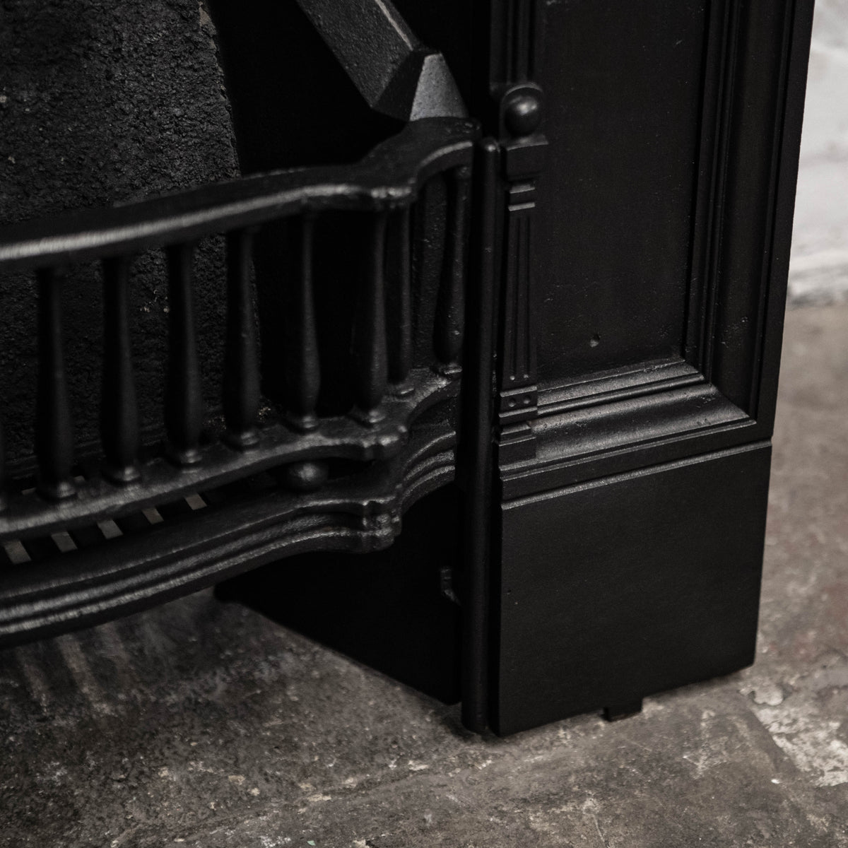 Antique Mirrored Cast Iron Combination Fireplace | The Architectural Forum