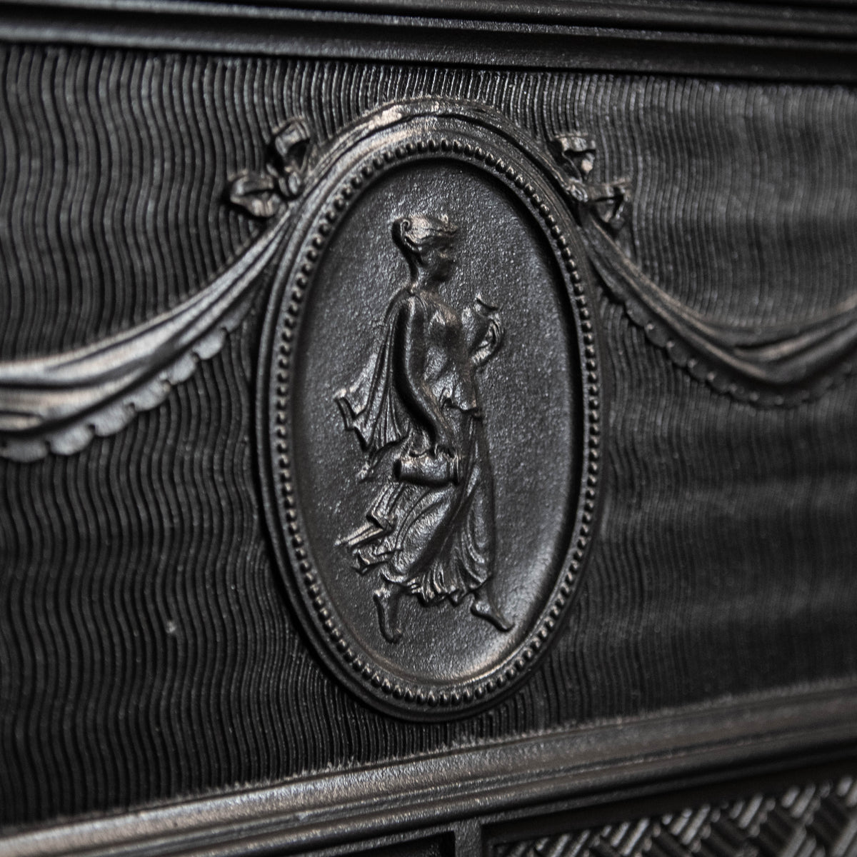 Antique Mirrored Cast Iron Combination Fireplace | The Architectural Forum