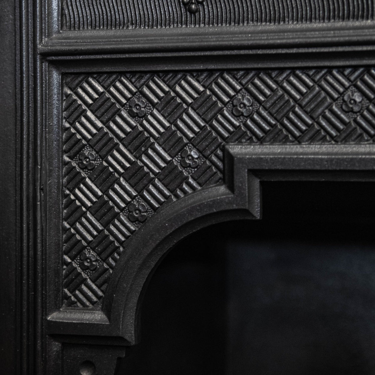 Antique Mirrored Cast Iron Combination Fireplace | The Architectural Forum