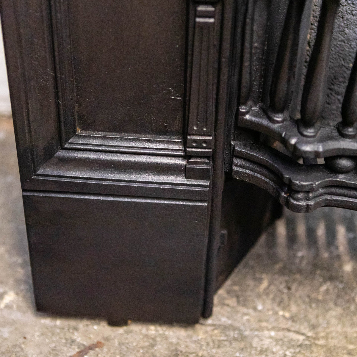 Antique Mirrored Cast Iron Combination Fireplace | The Architectural Forum
