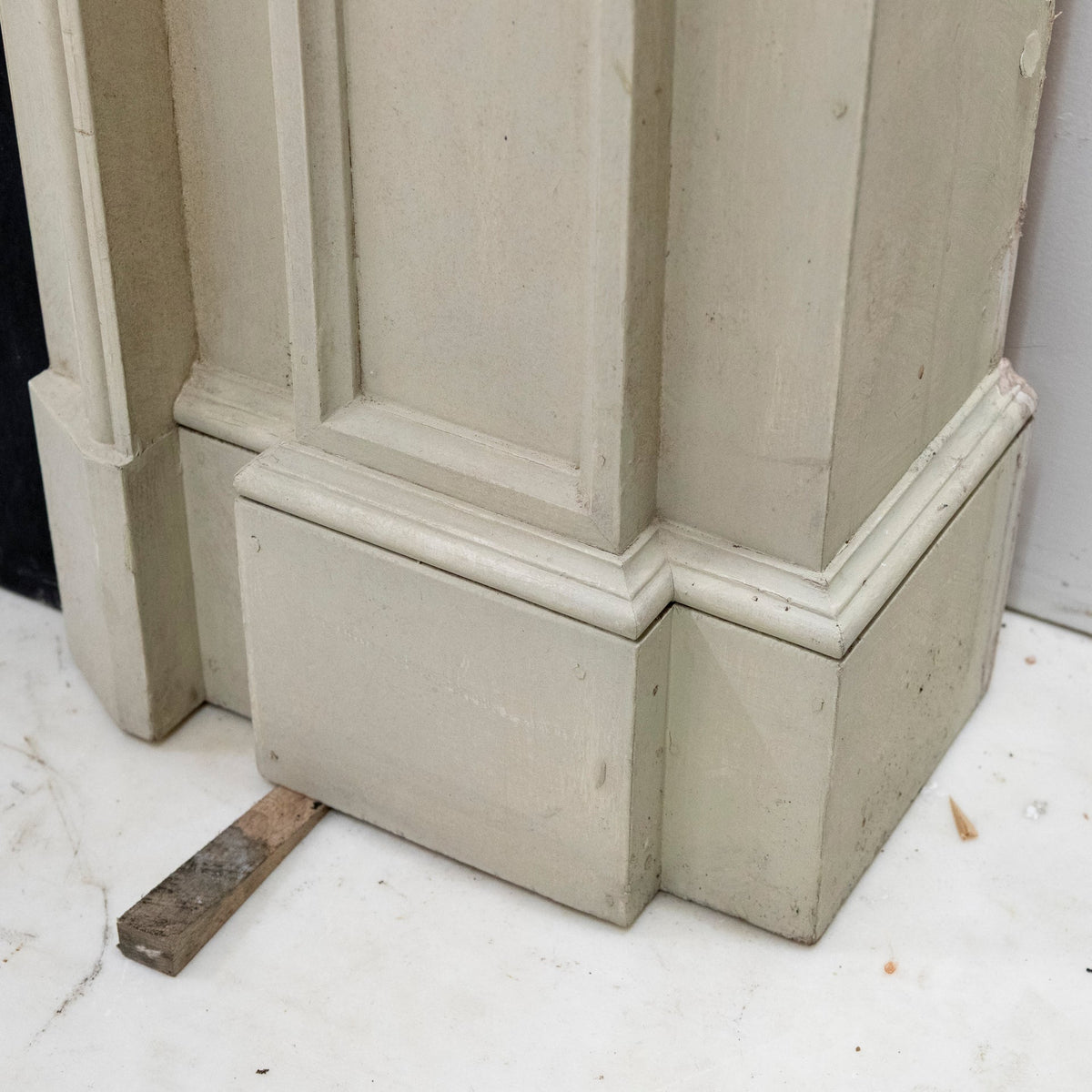 Large Reclaimed Regency Style Wooden Surround with Slate Slips | The Architectural Forum