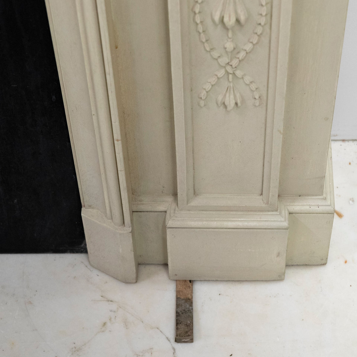 Large Reclaimed Regency Style Wooden Surround with Slate Slips | The Architectural Forum