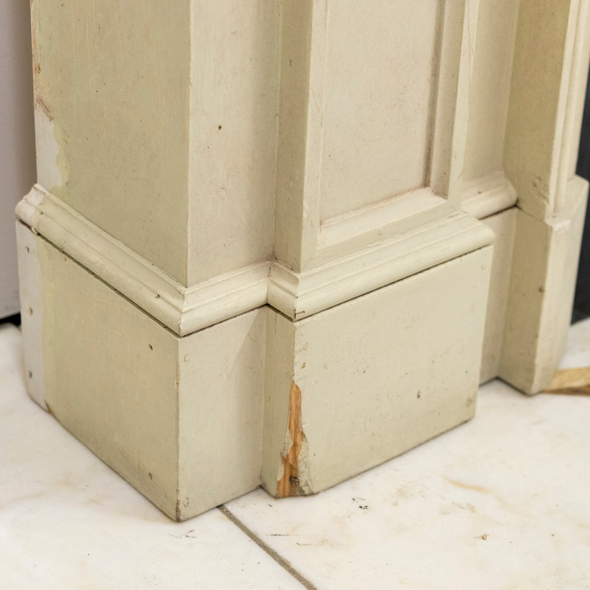 Large Reclaimed Regency Style Wooden Surround with Slate Slips | The Architectural Forum