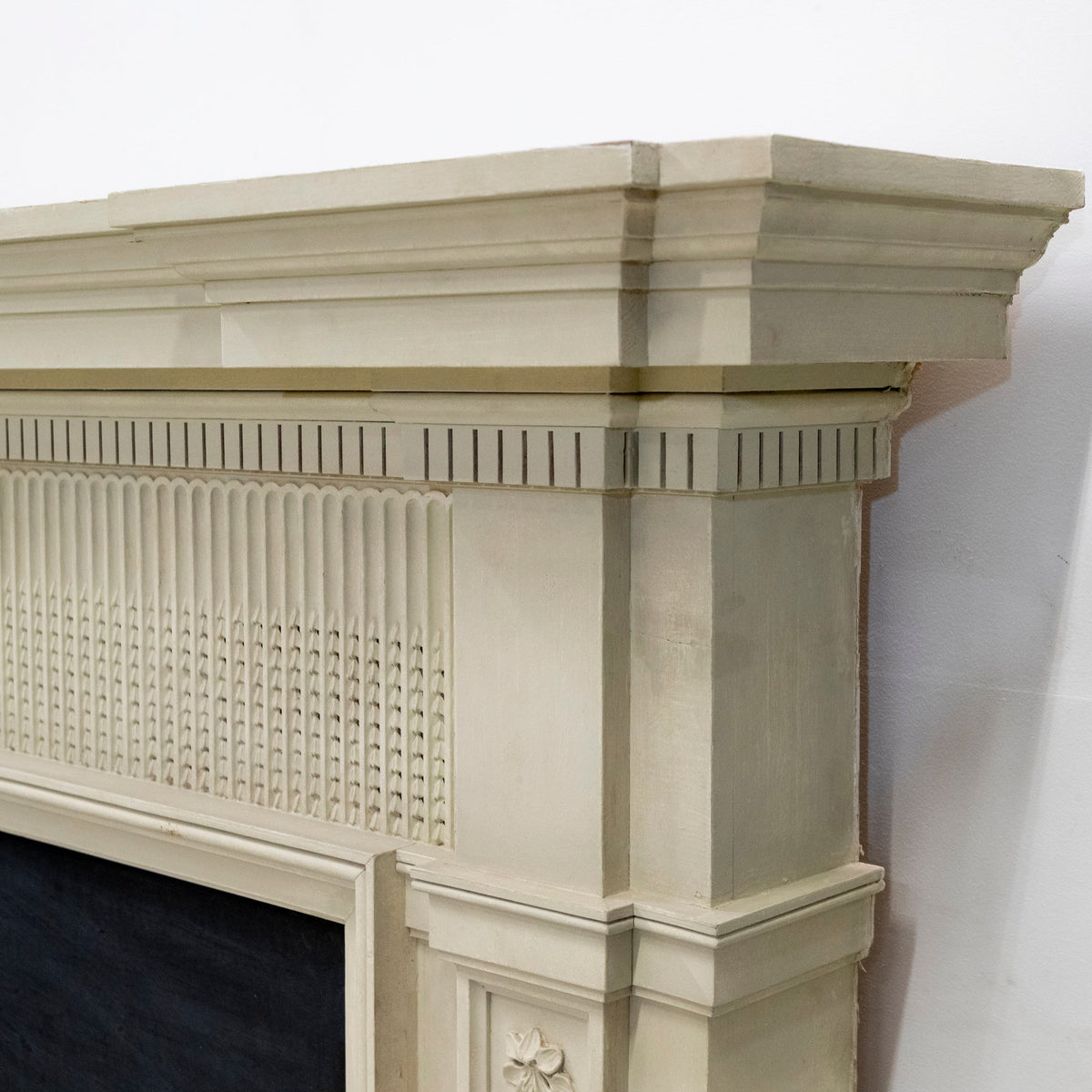 Large Reclaimed Regency Style Wooden Surround with Slate Slips | The Architectural Forum
