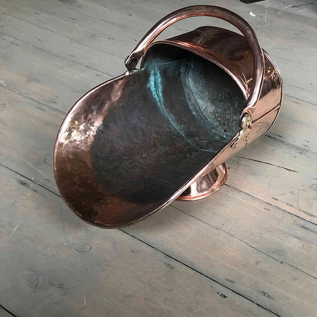 Antique Copper Coal Scuttle | The Architectural Forum