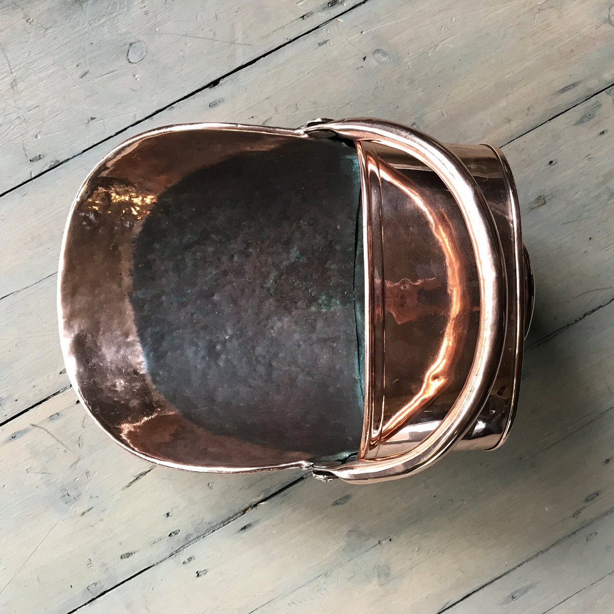 Antique Copper Coal Scuttle | The Architectural Forum