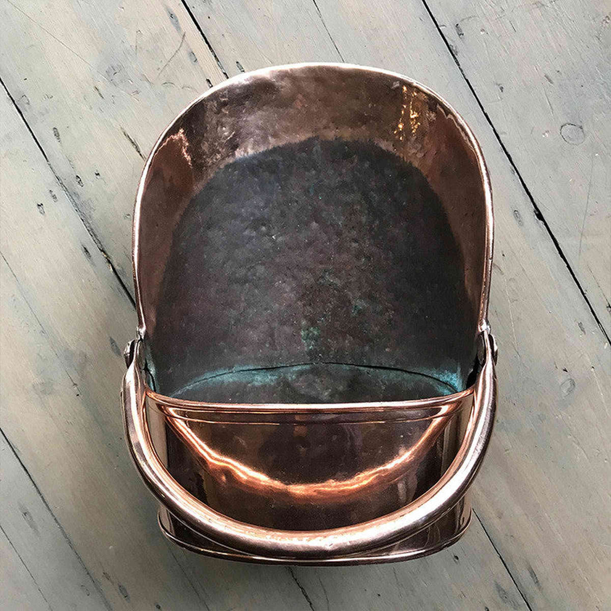 Antique Copper Coal Scuttle | The Architectural Forum