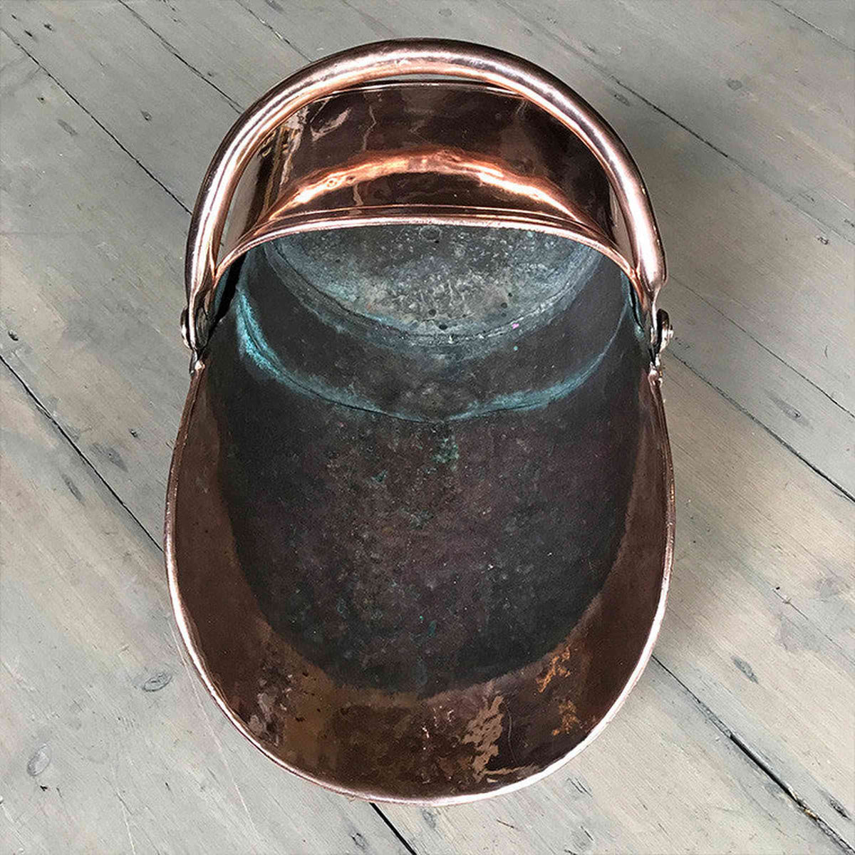Antique Copper Coal Scuttle | The Architectural Forum