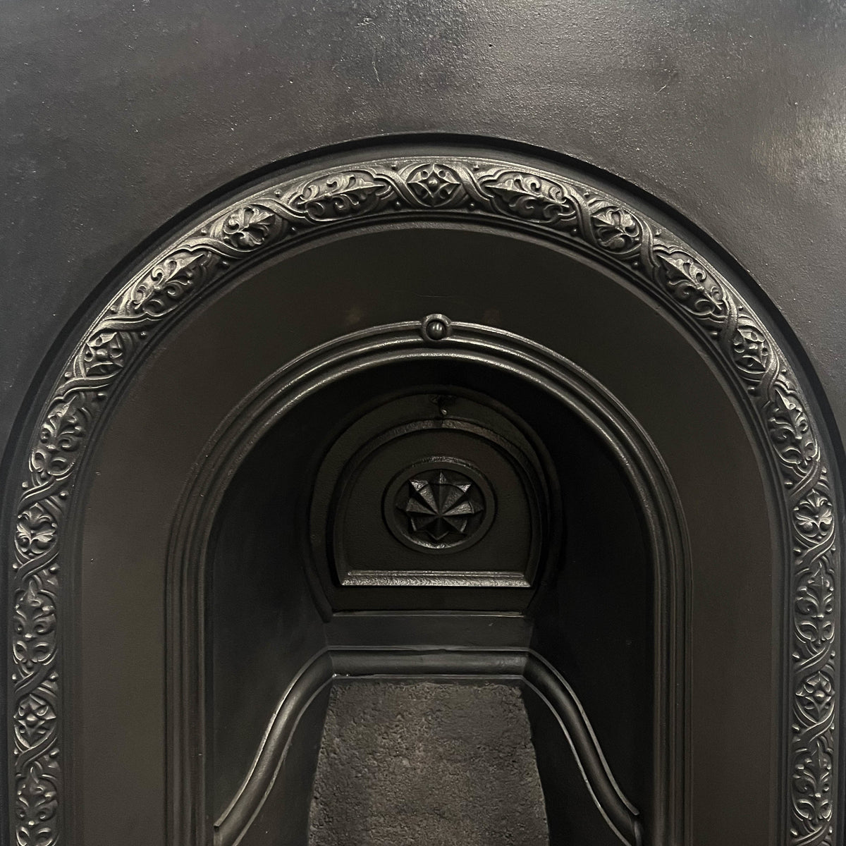 Antique Victorian Cast Iron Arched Fireplace Insert | The Architectural Forum