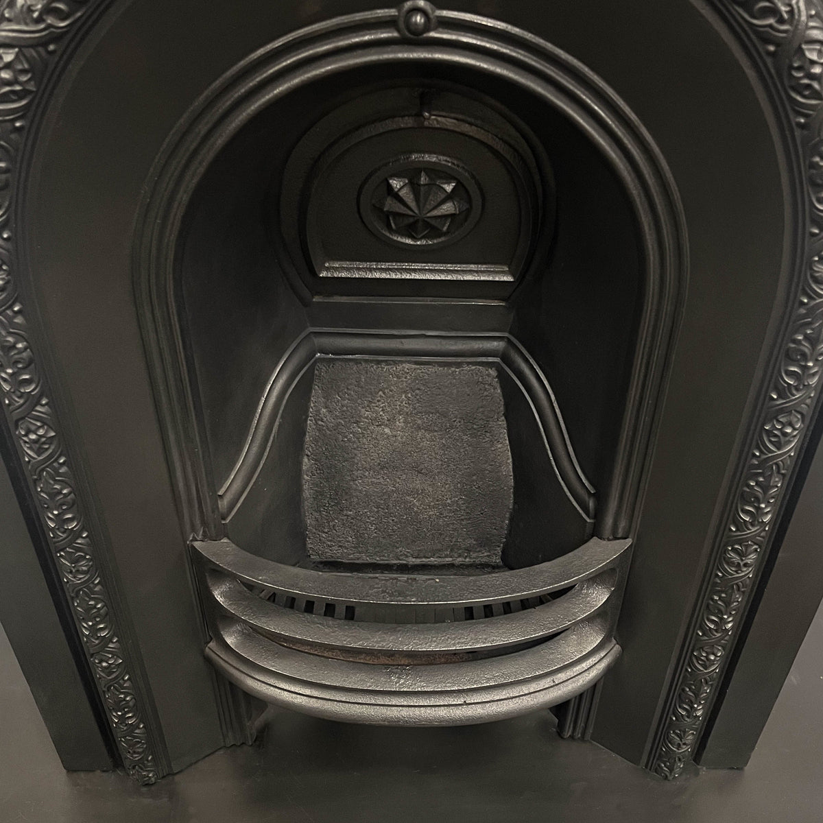 Antique Victorian Cast Iron Arched Fireplace Insert | The Architectural Forum