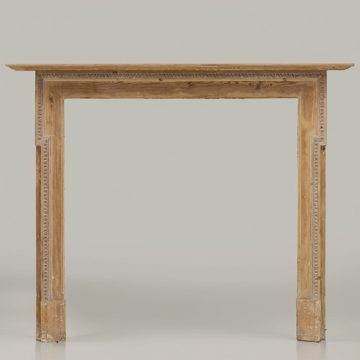 Antique Georgian Pine Fireplace Surround with Gesso Details | The Architectural Forum