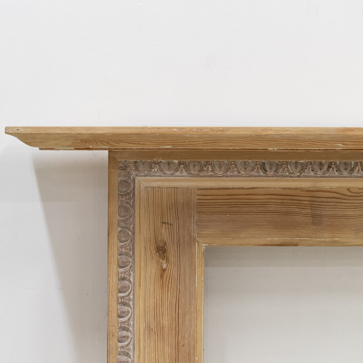 Antique Georgian Pine Fireplace Surround with Gesso Details | The Architectural Forum