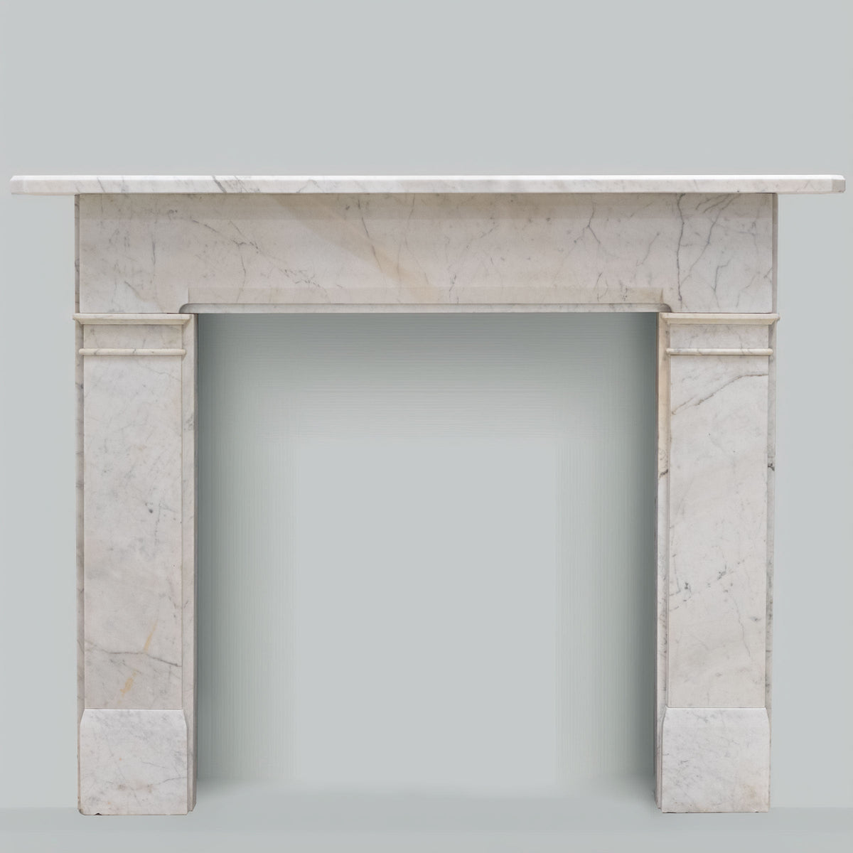 Antique Late Gerogian Early Victorian Carrara Marble Fireplace Surround | The Architectural Forum