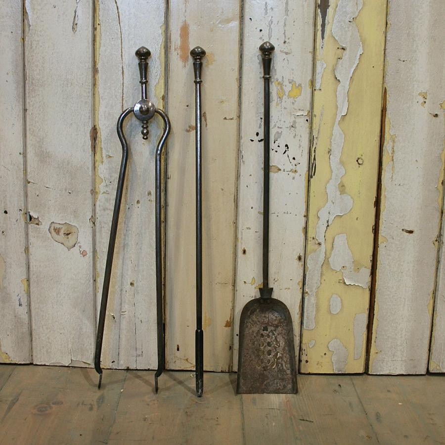 Antique Cast Iron Fire Iron Set | The Architectural Forum