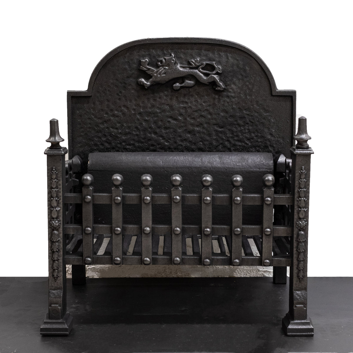 Reclaimed Cast Iron Fire Basket with Griffin | The Architectural Forum