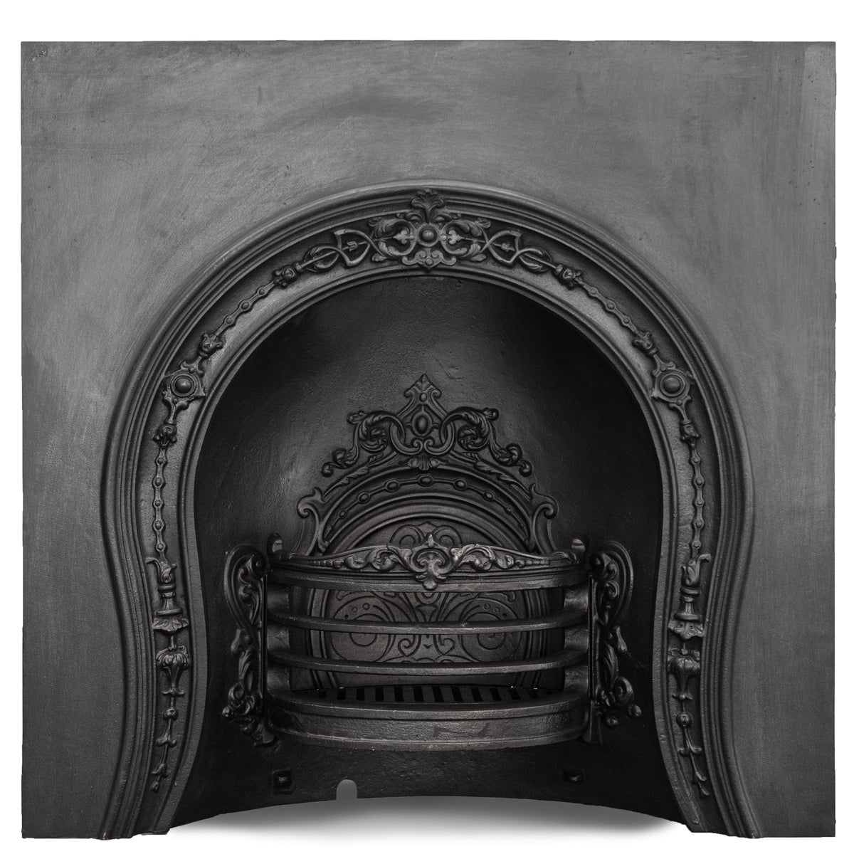 Antique Ornate Late Georgian, Early Victorian Cast Iron Insert | The Architectural Forum