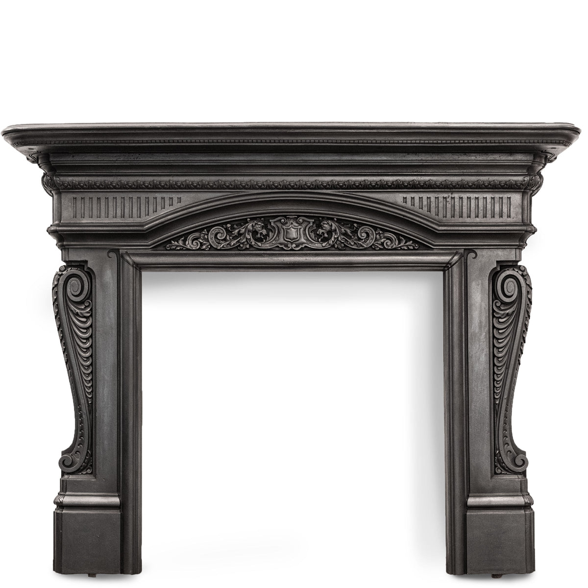 Antique Victorian Ornate Cast Iron Fireplace Surround | The Architectural Forum
