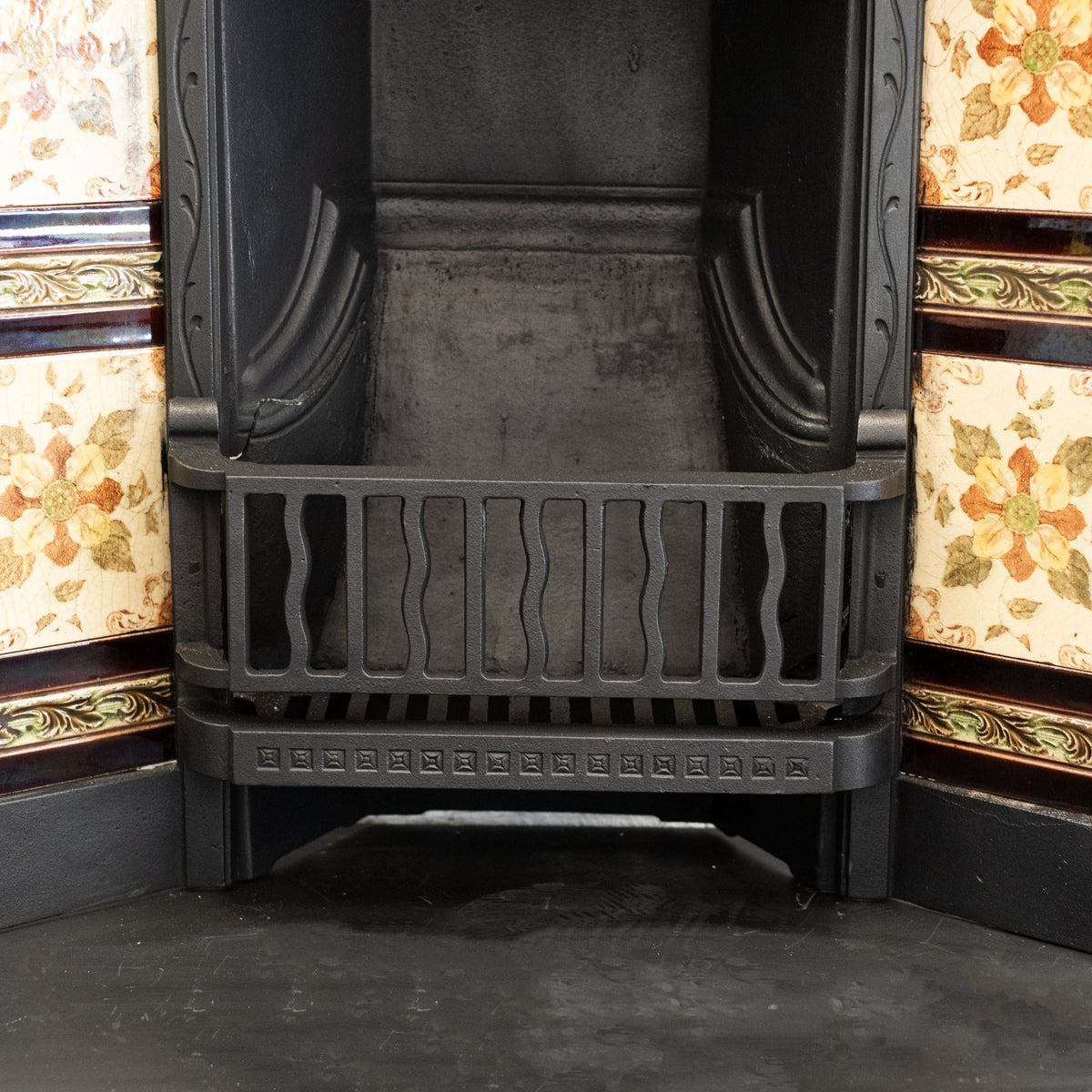 Antique Victorian Tiled Fireplace Insert | The Architectural Forum
