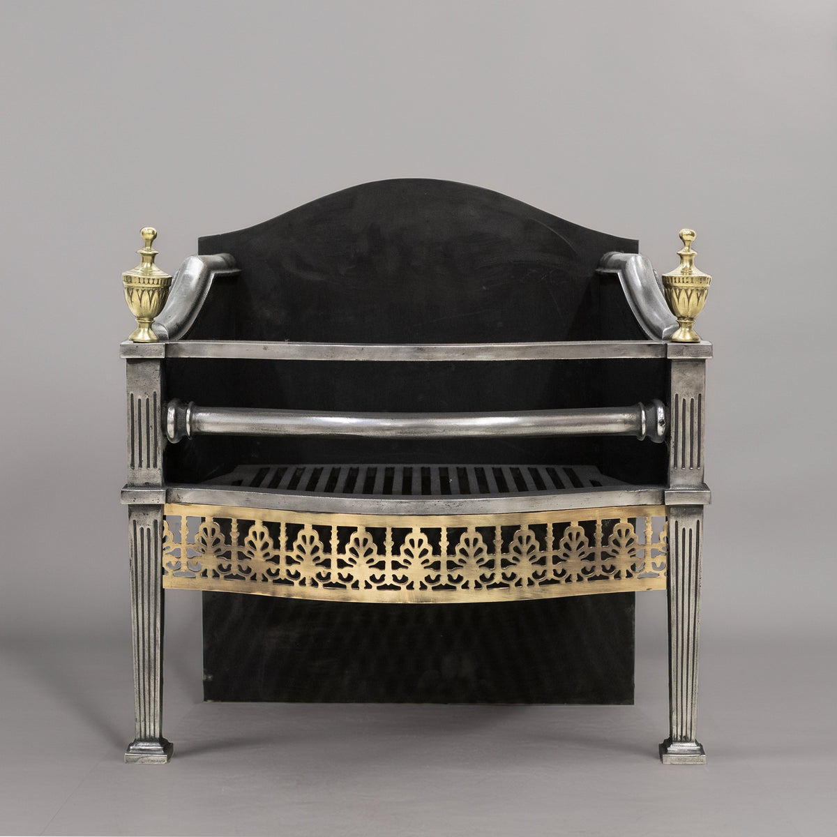 Reclaimed Polished Cast Iron Georgian Style Fire Basket | The Architectural Forum