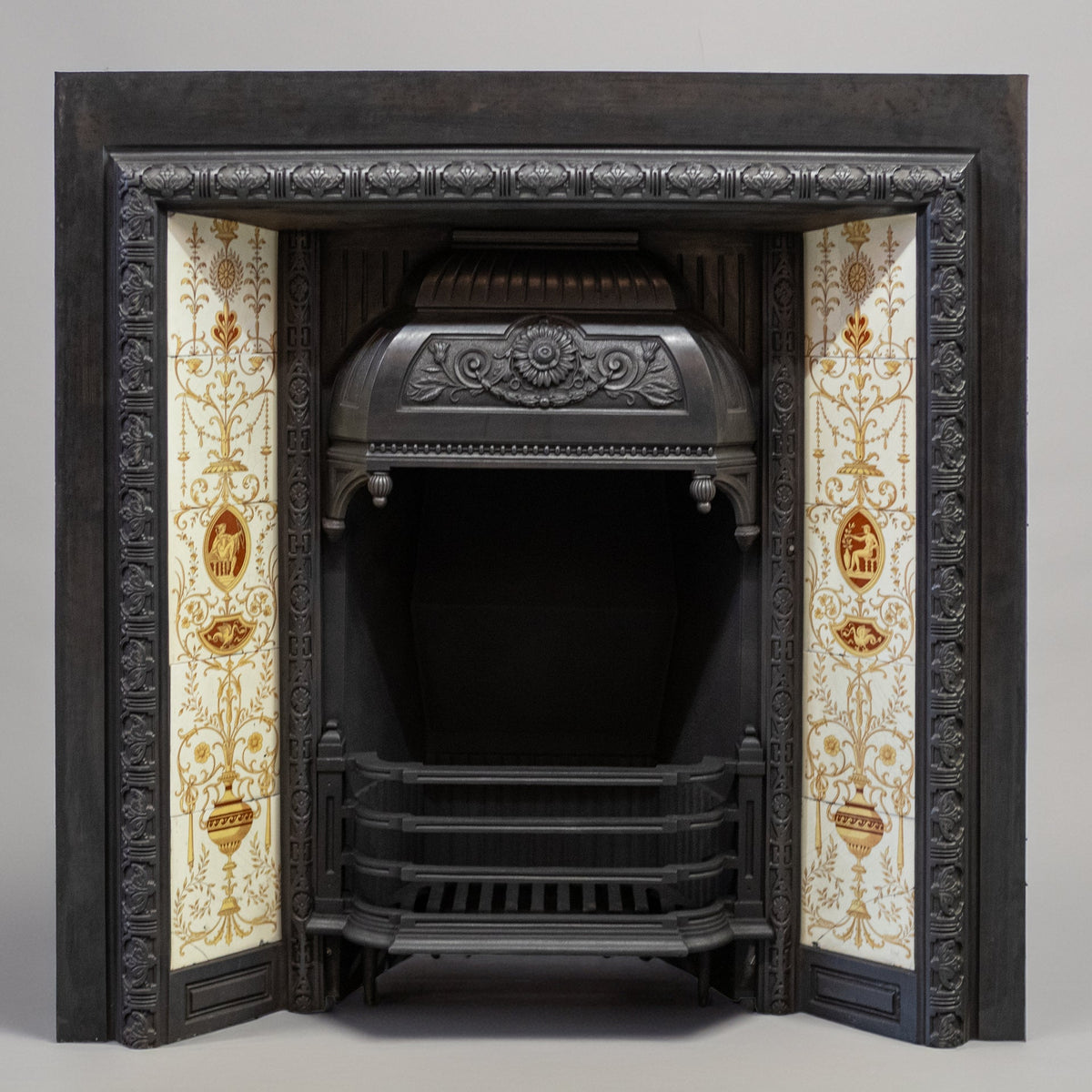Antique Victorian Tiled Fireplace Insert | The Architectural Forum