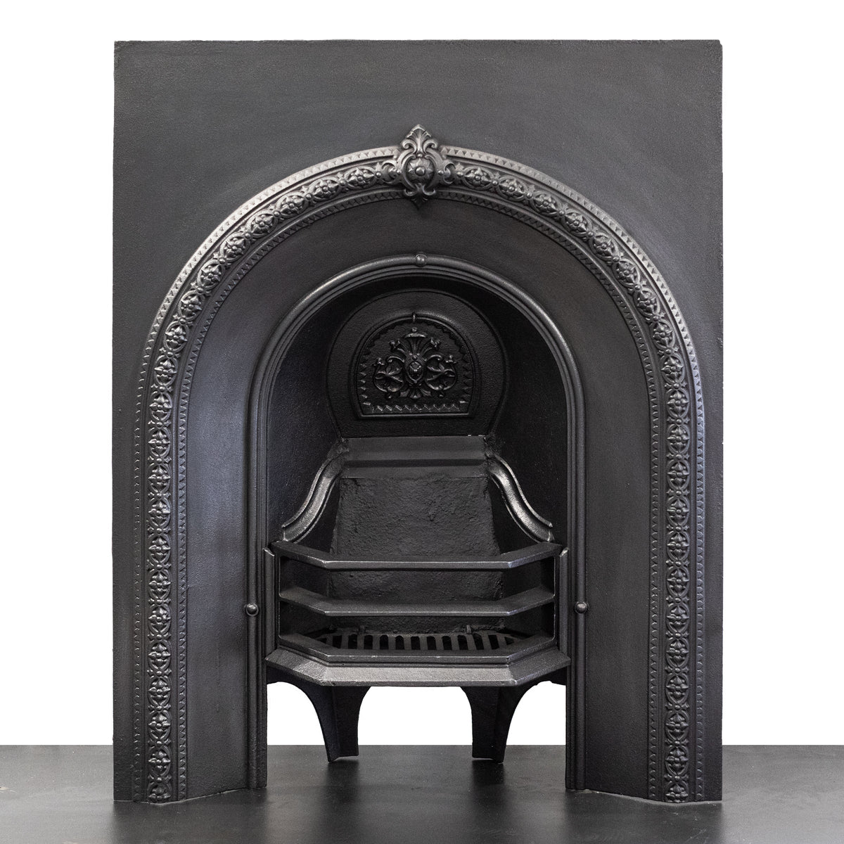 Antique Cast Iron Arched Fireplace Insert | The Architectural Forum
