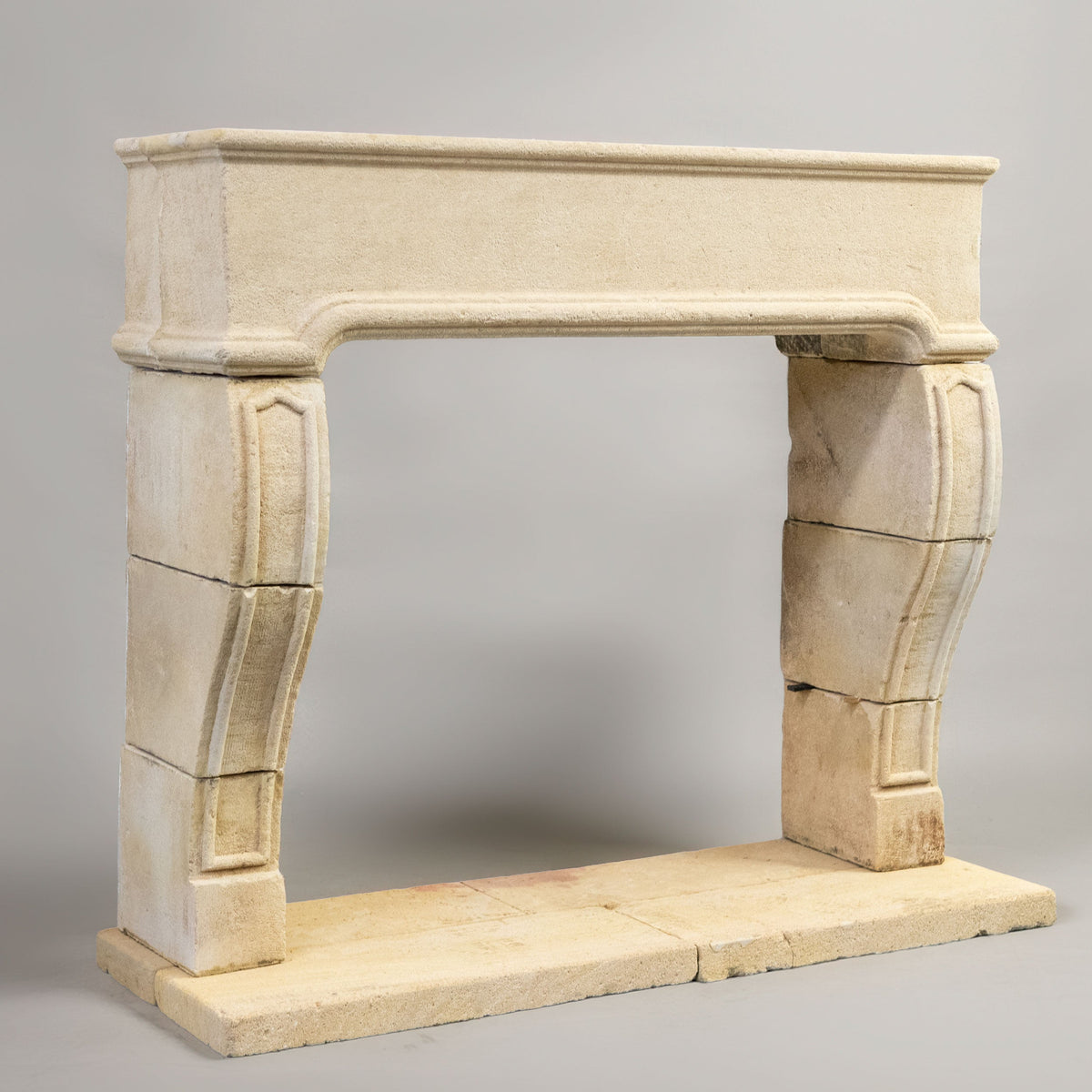 Reclaimed French Provincial Architectural Stone Surround &amp; Hearth | The Architectural Forum