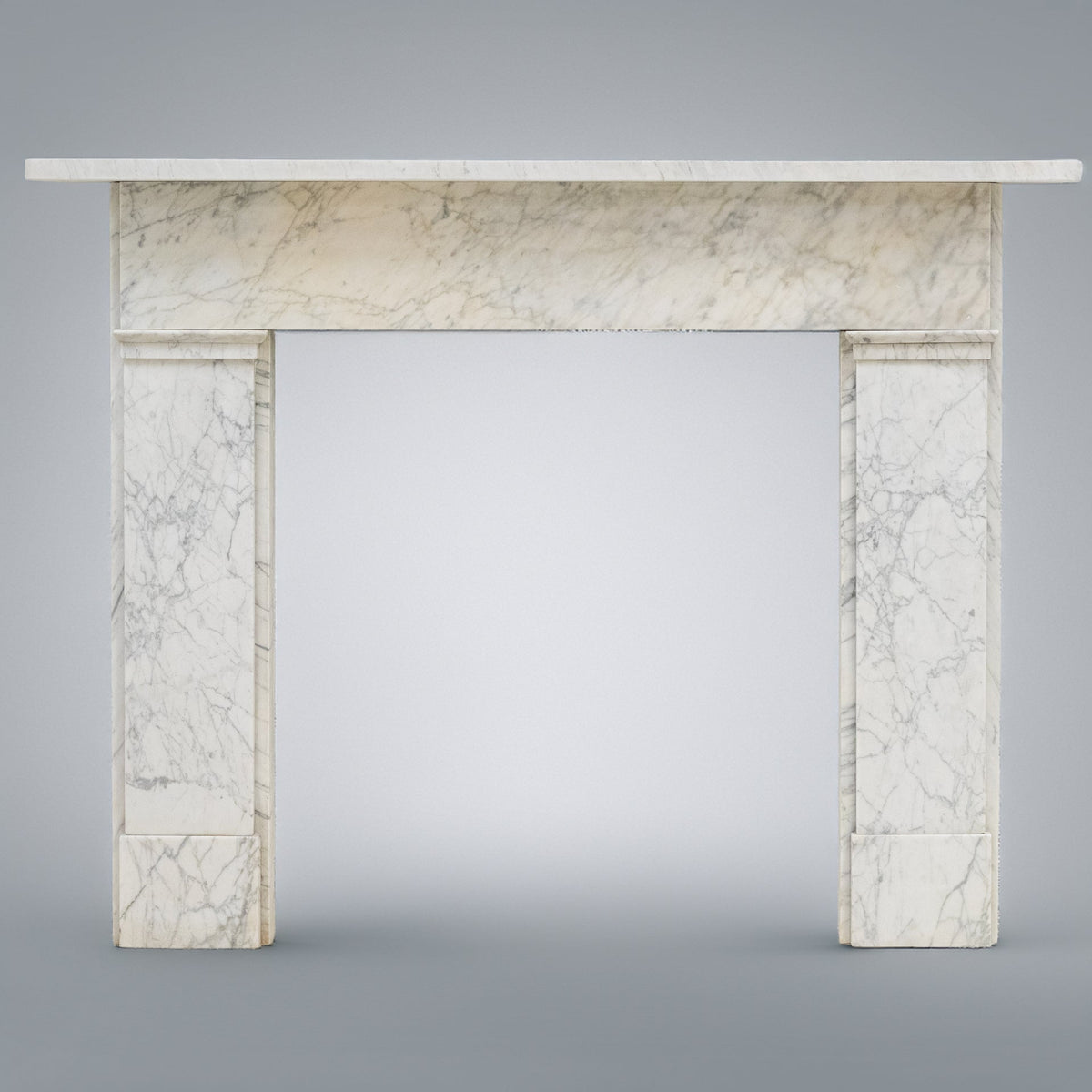 Antique Carrara Marble Late Georgian Fireplace Surround