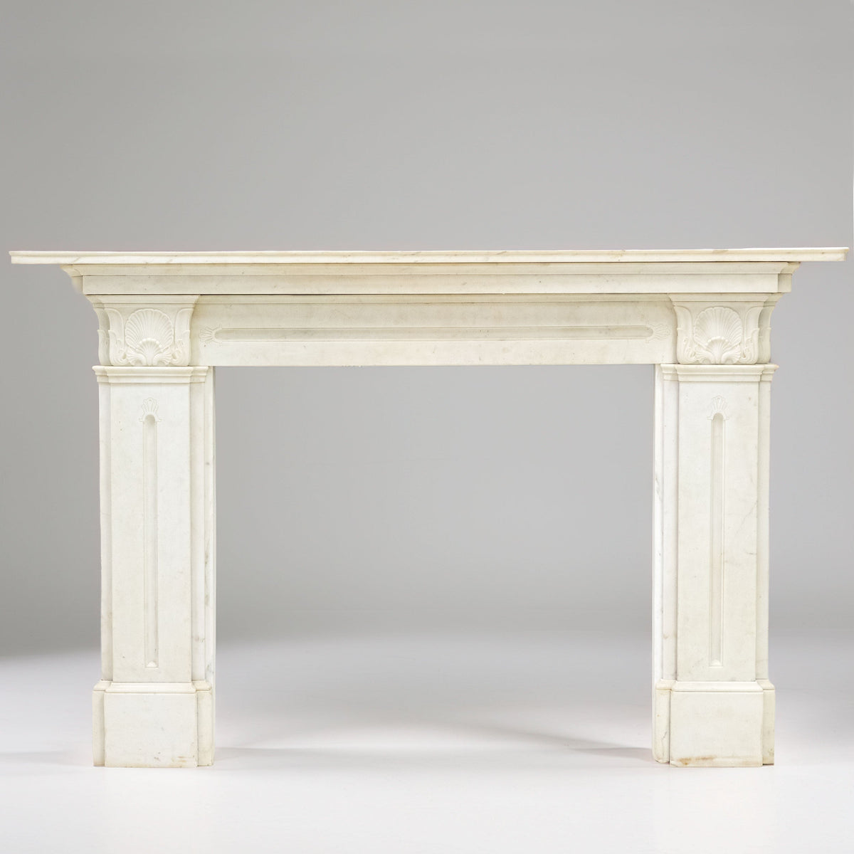 Antique Georgian Statuary Marble Surround with Acanthus | The Architectural Forum