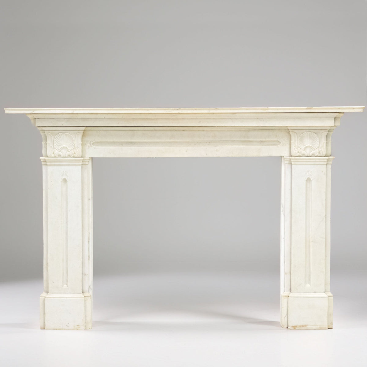 Antique Georgian Statuary Marble Surround with Acanthus | The Architectural Forum