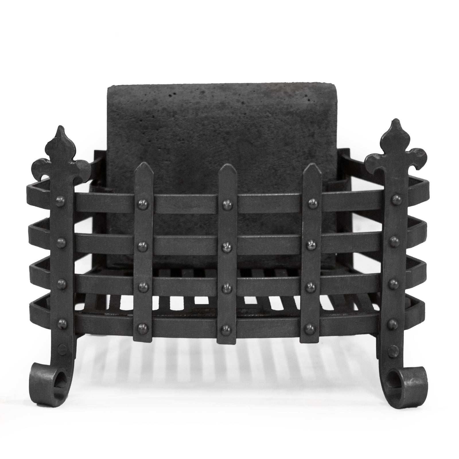 Reclaimed Cast Iron Lattice Rail Fire Basket | The Architectural Forum
