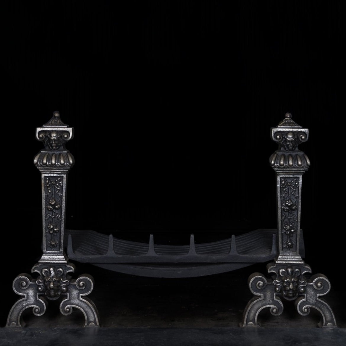 Burnished Iron Firedogs | The Architectural Forum