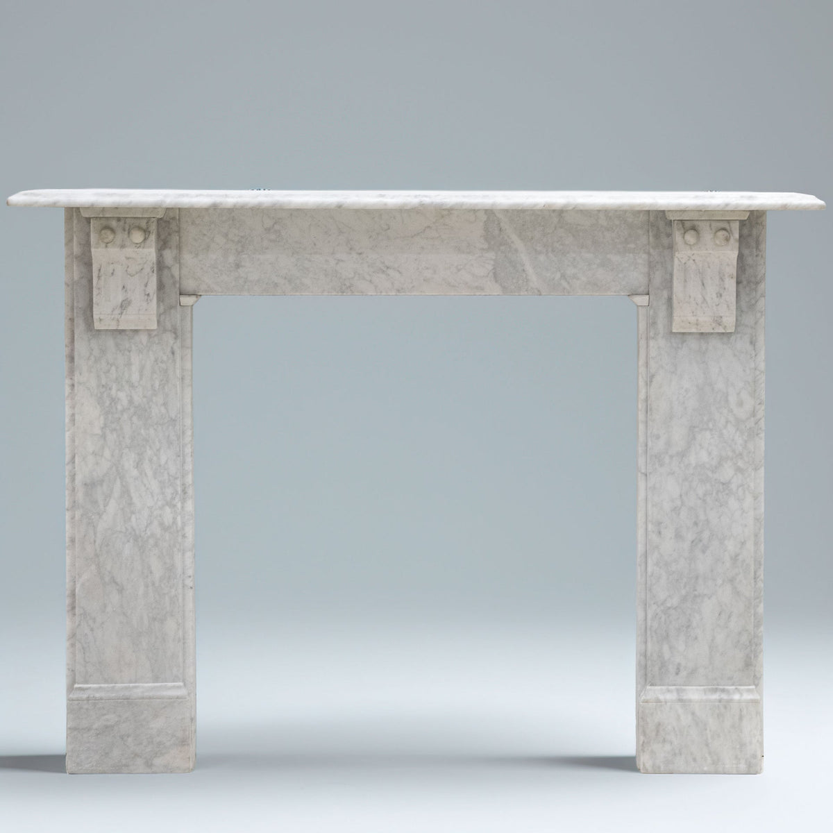 Antique Victorian Carrara Marble Fireplace Surround with Corbels | The Architectural Forum