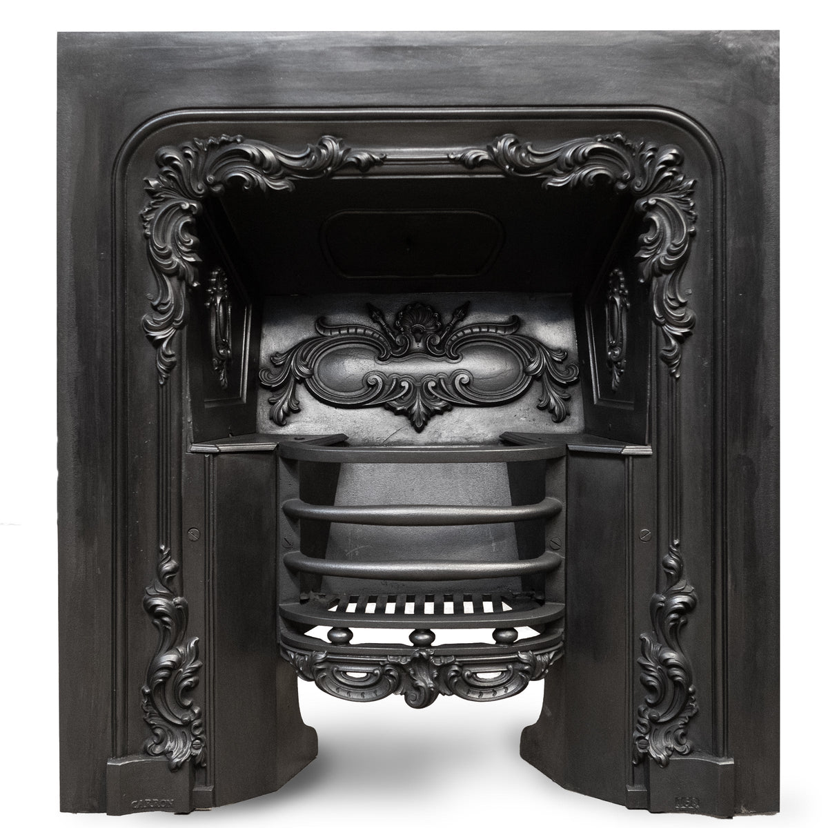 Antique Ornate Georgian Cast Iron Hob Grate Insert | The Architectural Forum