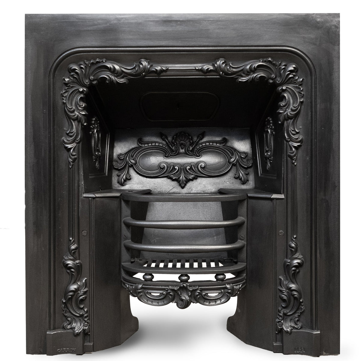 Antique Ornate Georgian Cast Iron Hob Grate Insert | The Architectural Forum
