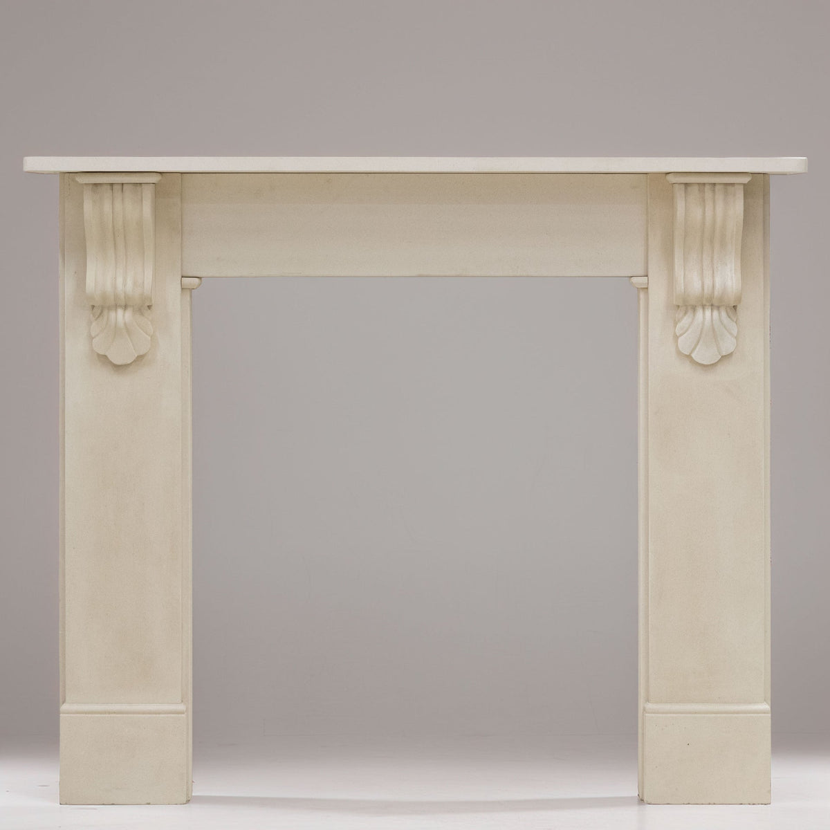 Reclaimed Victorian Style Carved Limestone Surround with Corbels | The Architectural Forum