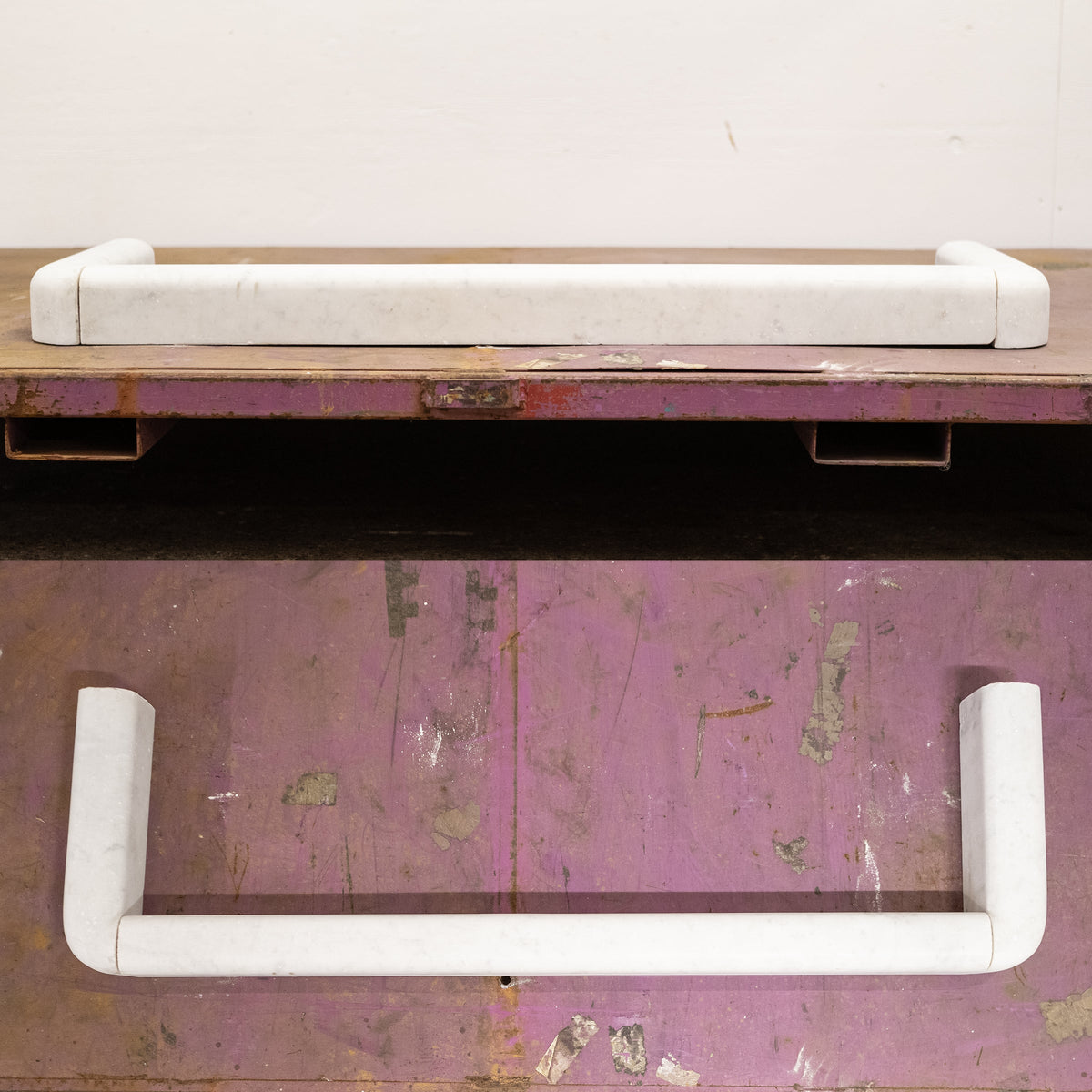 Antique Carrara Marble Fender |  Fireplace Curb Fender | The Architectural Forum