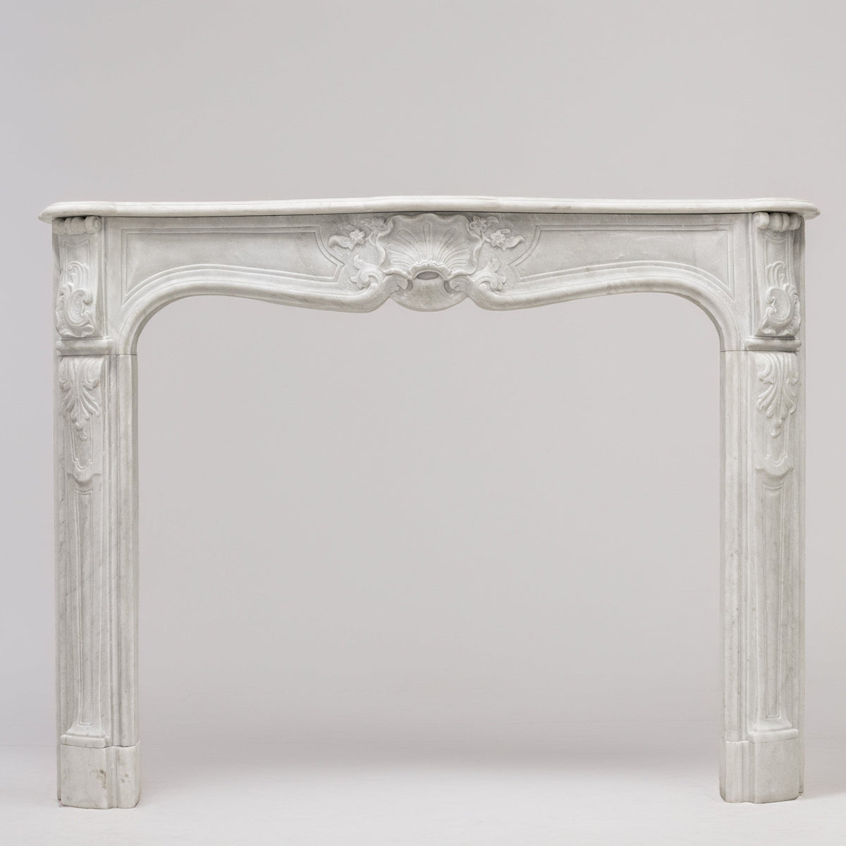 Antique Louis XV French Style Statuary Marble Fireplace | The Architectural Forum